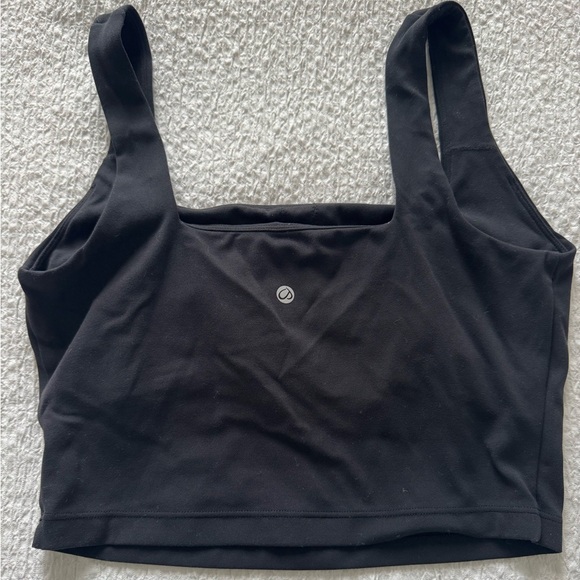 CRZ Yoga Black Square Neck Tank - Picture 2 of 3